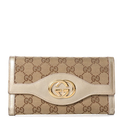 Gucci Monogram Sukey Continental Wallet Champagne 1 of 12