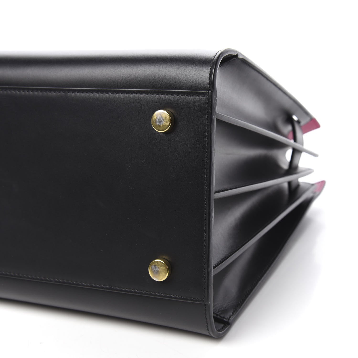 Saint Laurent Calfskin Small Sac De Jour Black Fuchsia 7 of 12
