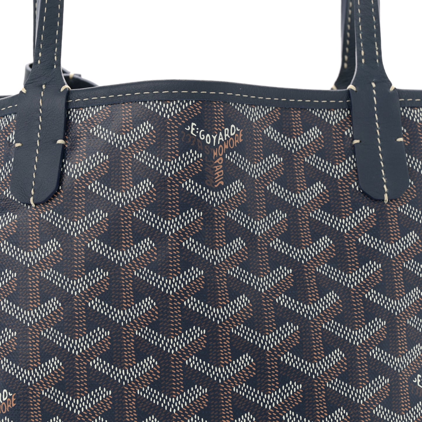 Goyardine Reversible Mini Anjou Navy