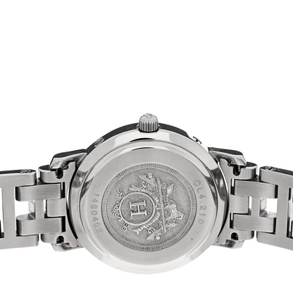 Hermes Stainless Steel 24mm Clipper Quartz Watch White 4 of 4