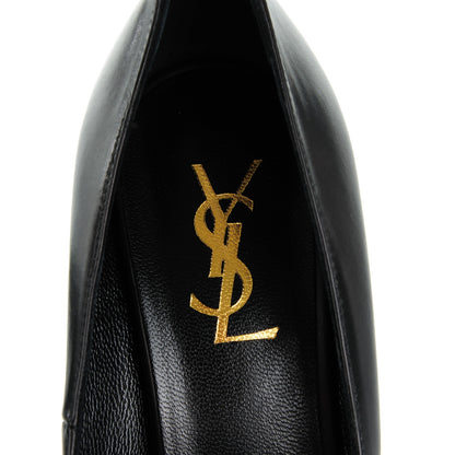 Saint Laurent Calfskin Tribtute 105 Platform Pumps 39 Nero Black 8 of 9