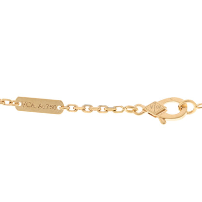 Van Cleef & Arpels 18K Yellow Gold Carnelian Magic Alhambra Long Necklace 4 of 5