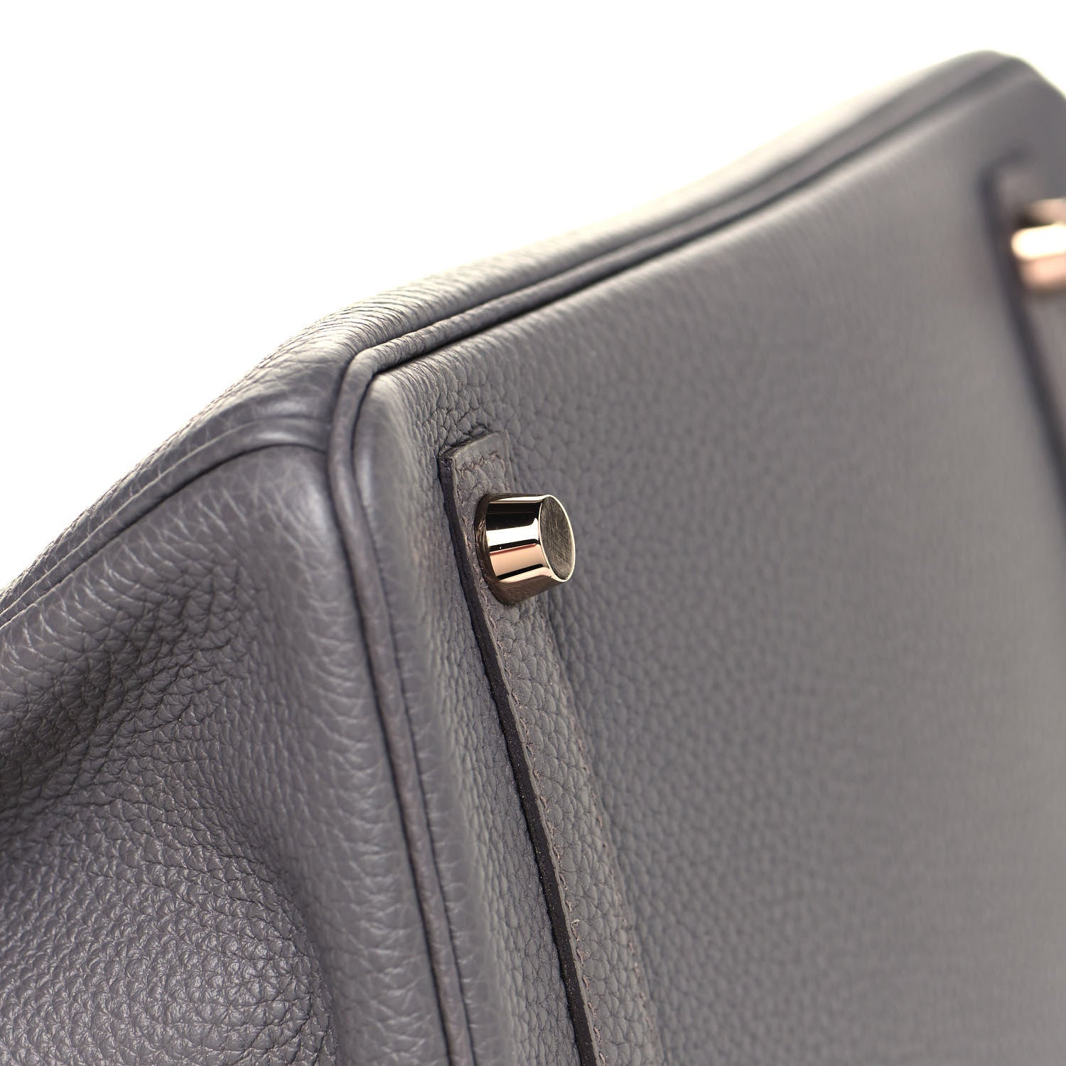 Hermes Togo Birkin 25 Etain 7 of 34