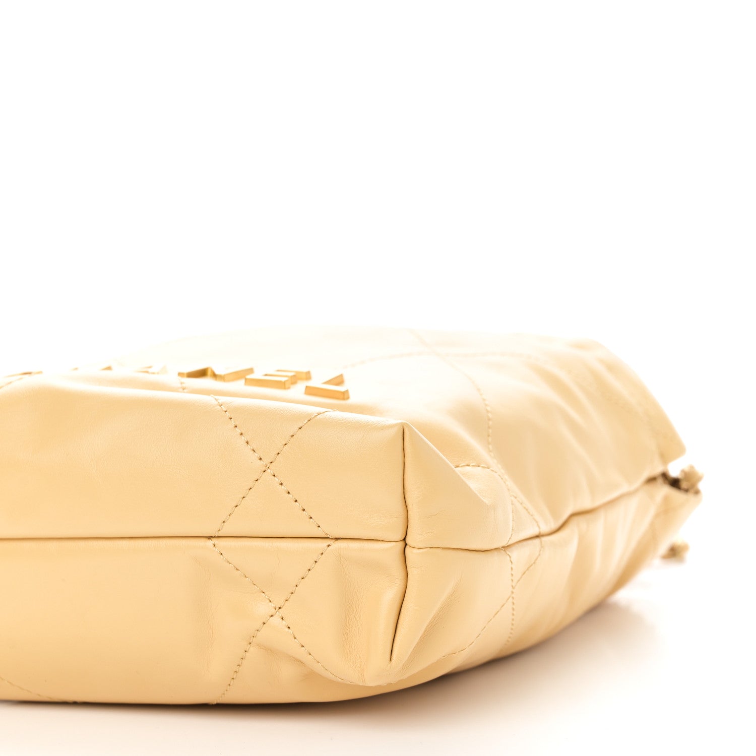 シャネル　22bag 22バッグ　mini イエロー Chanel Mini 22 Bag Yellow Calfskin Gold Hardware