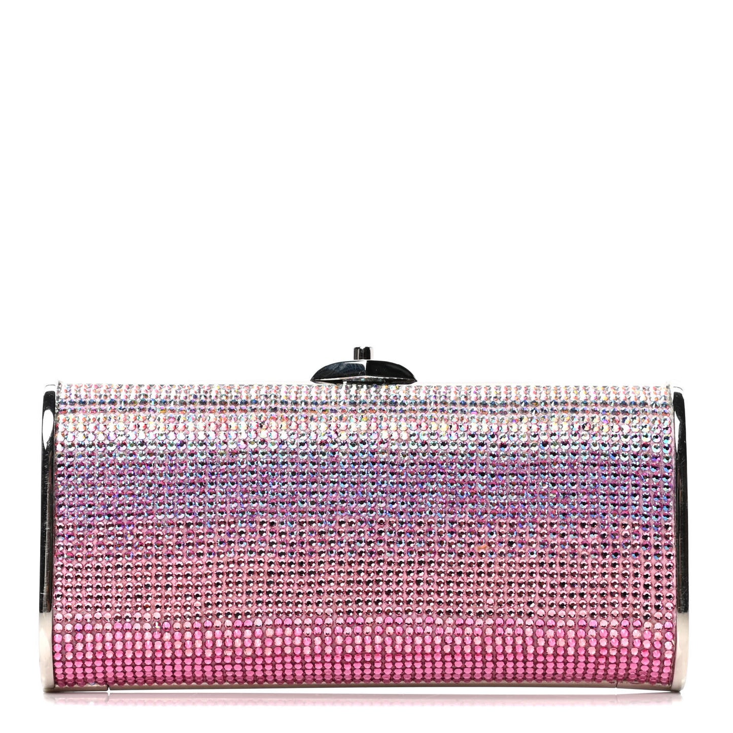Swarovski Crystal Minaudiere Clutch Pink