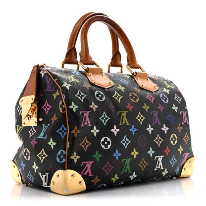 Louis Vuitton Monogram Multicolor Speedy 30 Black 3 of 13