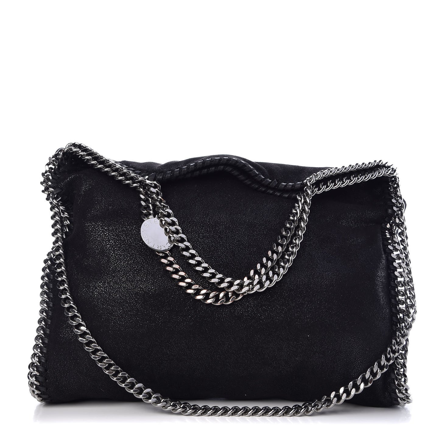 Shaggy Deer Falabella Fold Over Tote Black