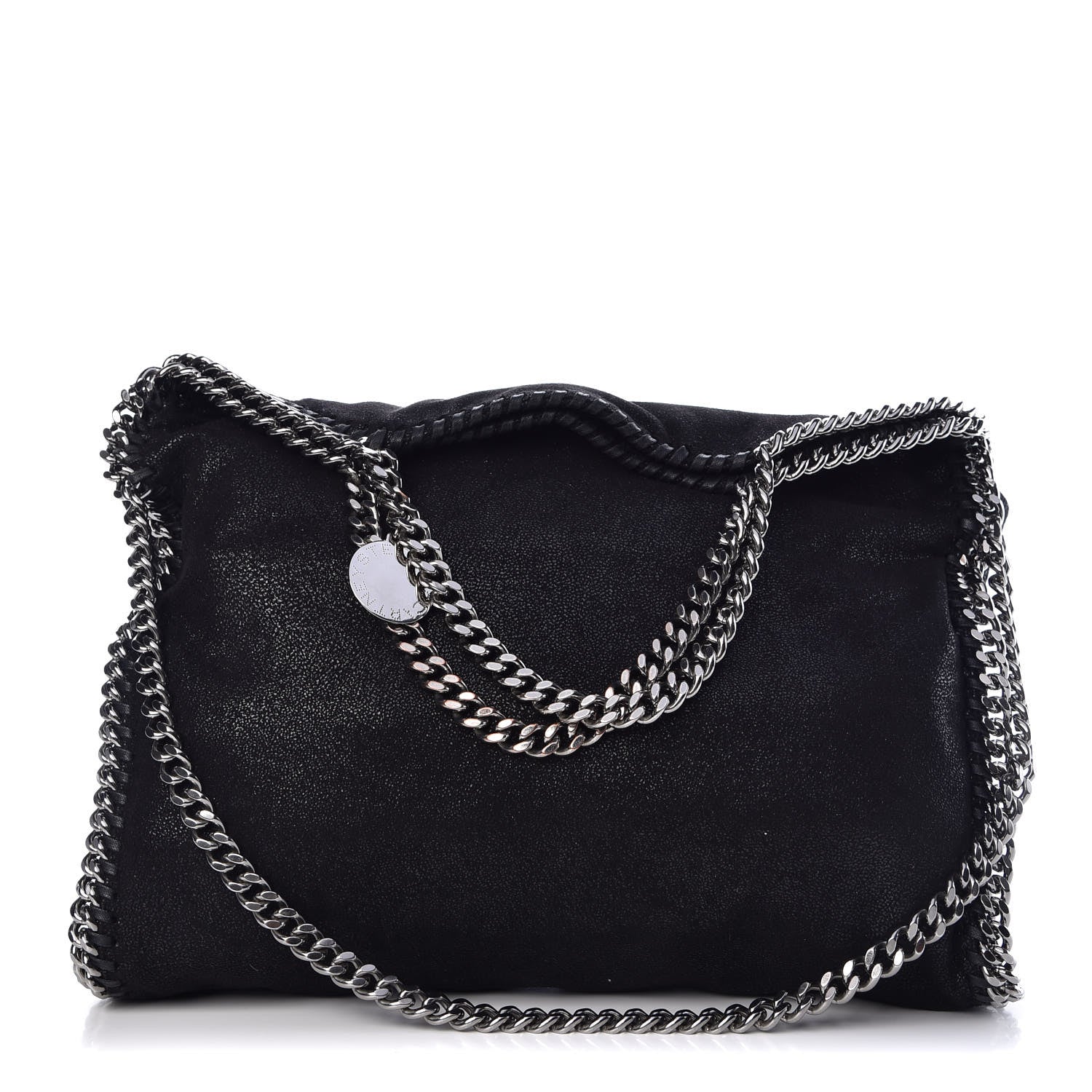 Stella McCartney Shaggy Deer Falabella Fold Over Tote Black 1 of 8