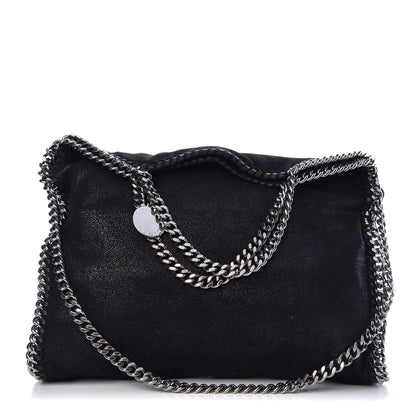 Stella McCartney Shaggy Deer Falabella Fold Over Tote Black 1 of 8