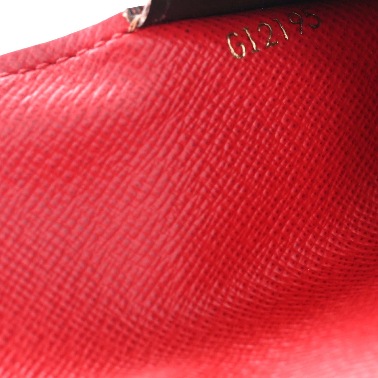 Damier Ebene Josephine Wallet Red