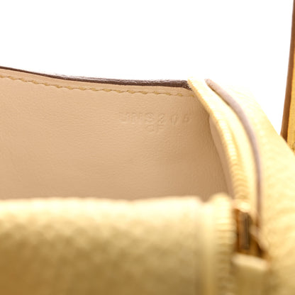 Hermes Taurillon Clemence Verso Mini Lindy 20 Jaune Poussin Craie 7 of 11
