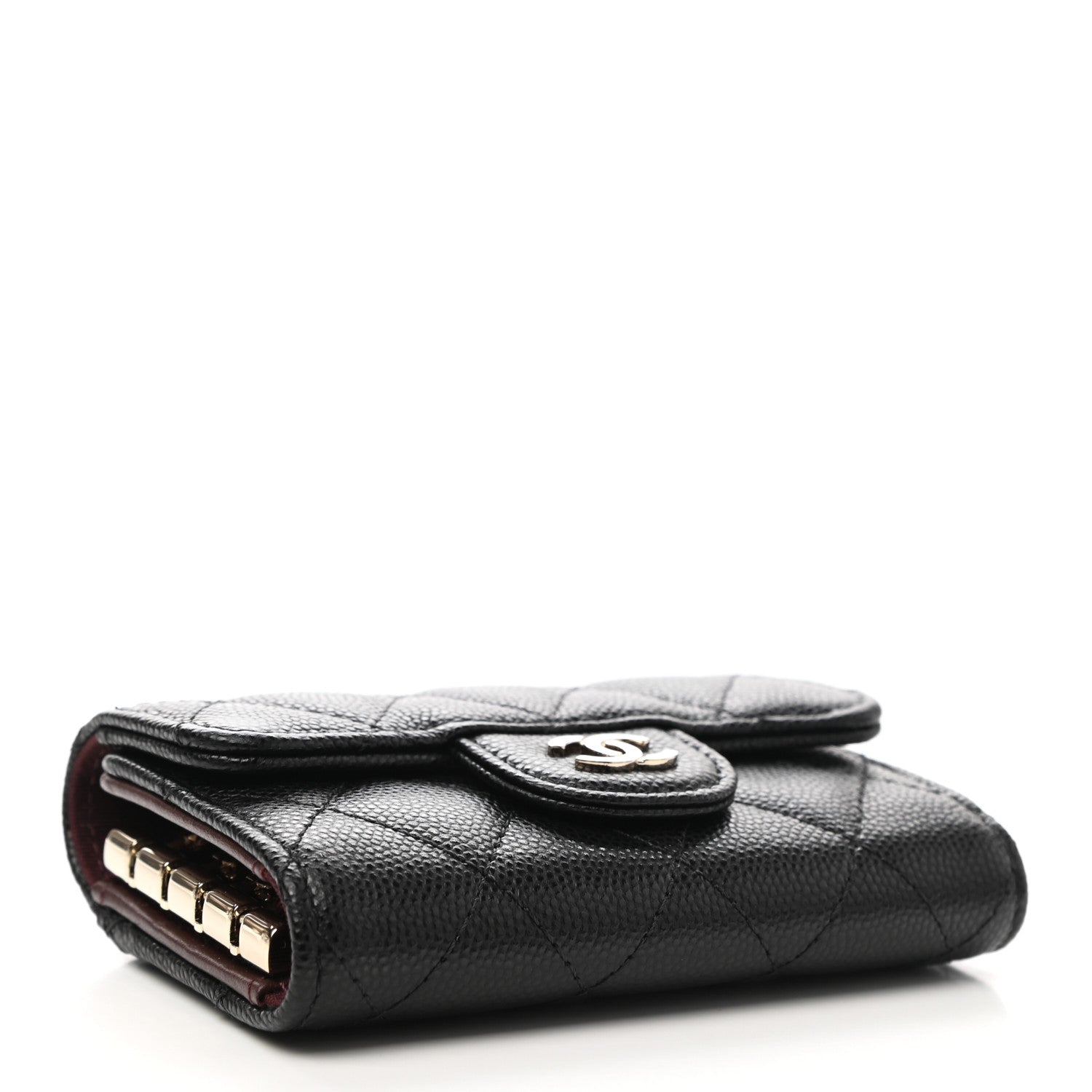 Chanel Caviar Quilted Classic 4 Key Holder Wallet Black 4 of 10