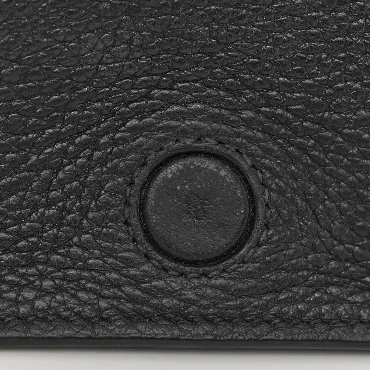 Vitello Daino Double Strap Flap Crossbody Black