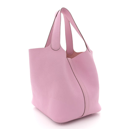 Hermes Taurillon Clemence Picotin Lock 22 MM Mauve Sylvestre 3 of 11