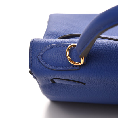 Hermes Togo Kelly Retourne 28 Bleu Electrique 12 of 32