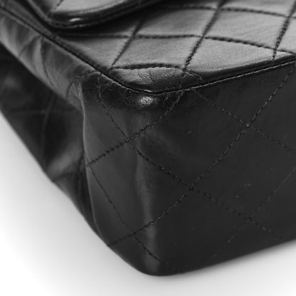 Chanel Lambskin Quilted Medium Double Flap Black 7 of 13