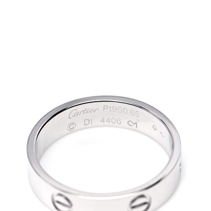 Cartier Platinum 5.5mm LOVE Ring 65 11 7 of 10