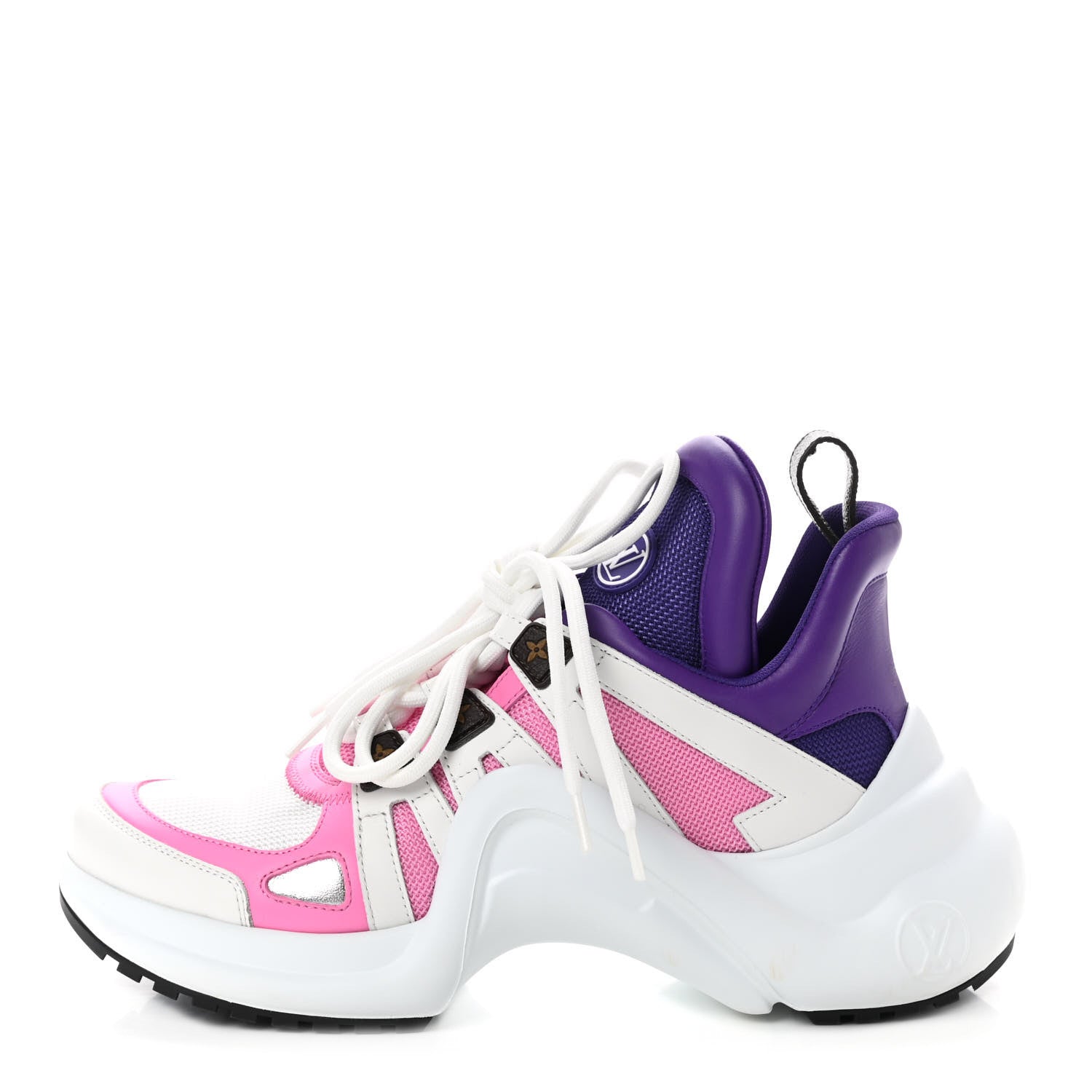 Louis Vuitton Calfskin Technical Nylon LV Archlight Sneaker 37 Pink 1 of 8