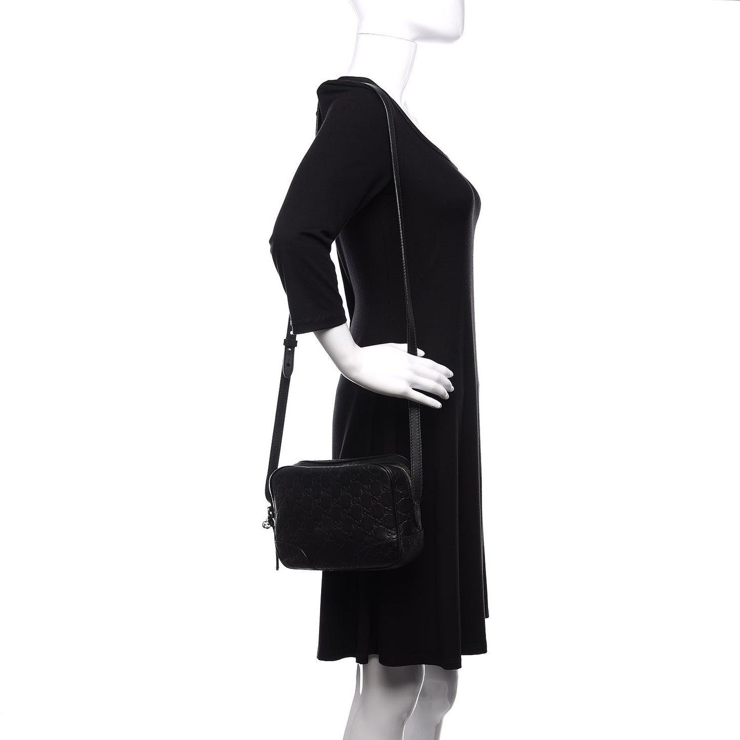 Guccissima Mini Bree Messenger Bag Black