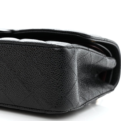 Chanel Caviar Quilted Medium Double Flap Black 10 of 11