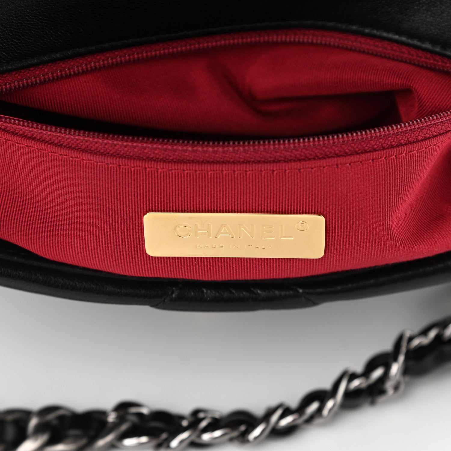 Chanel Goatskin Quilted Medium Chanel 19 Flap Black 6 of 11