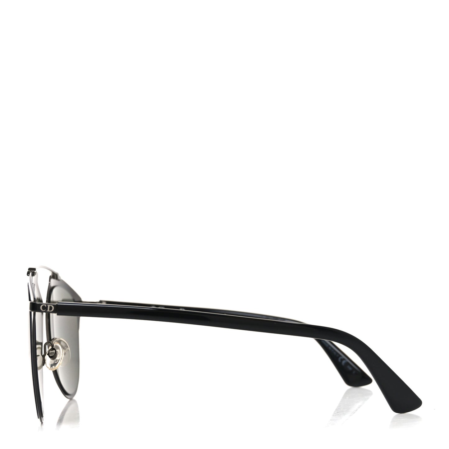 Reflected Prism Mirrored Sunglasses Black