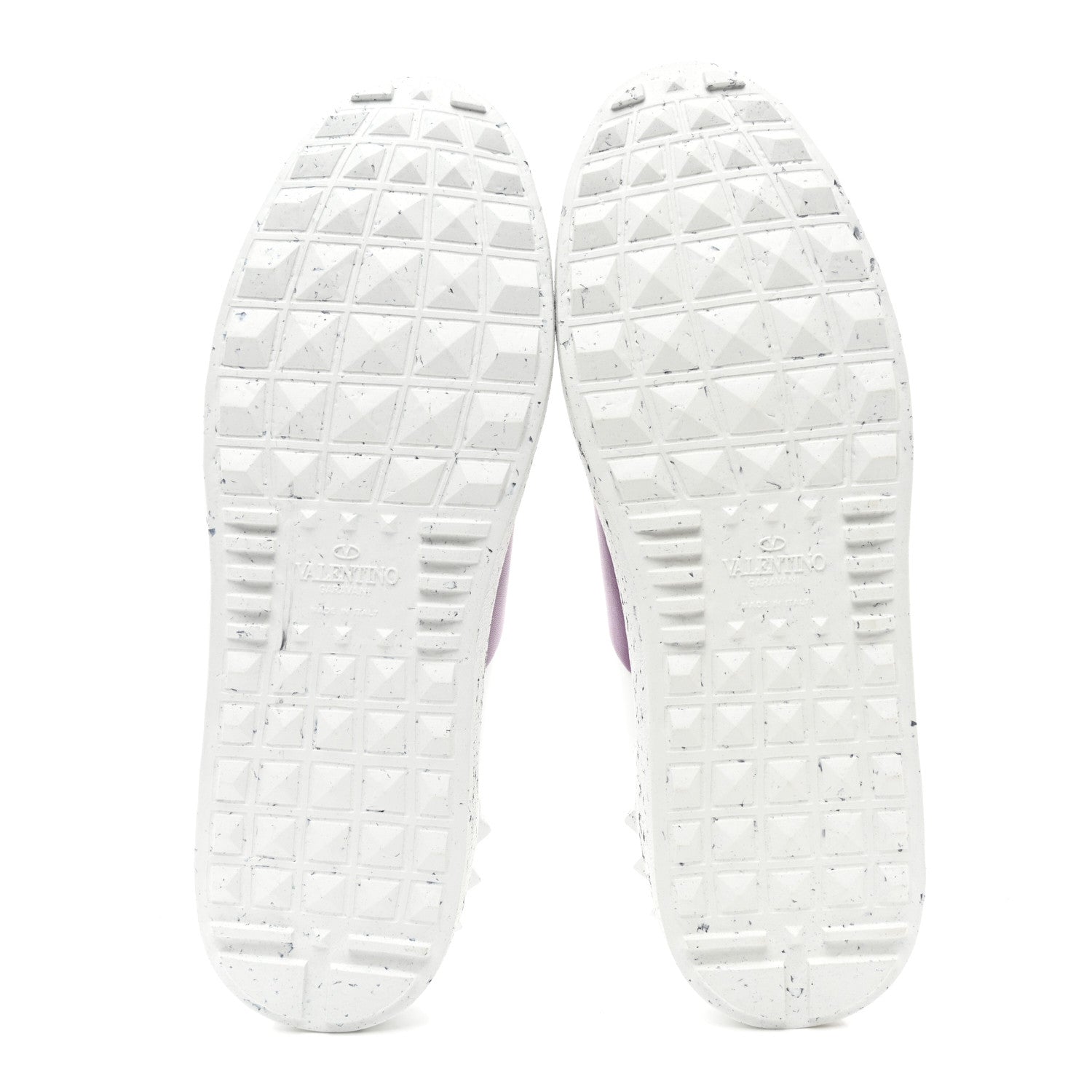 Valentino Garavani Vegan Leather Womens Rockstud Open for a Change Sneakers 39 White Sunset Purple 5 of 8