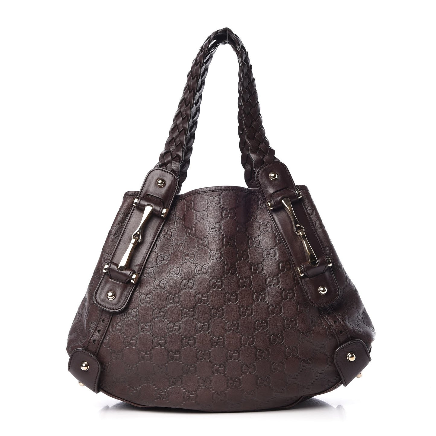 Guccissima Small Pelham Shoulder Bag Chocolate