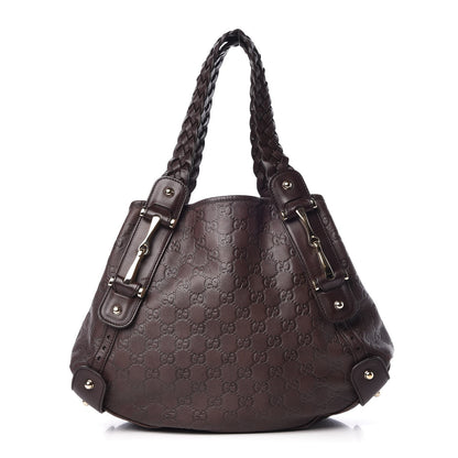 Gucci Guccissima Small Pelham Shoulder Bag Chocolate 1 of 7