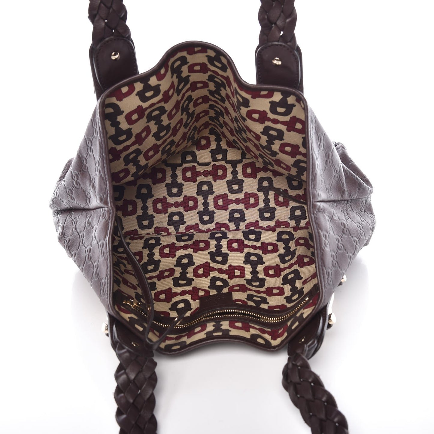 Guccissima Small Pelham Shoulder Bag Chocolate