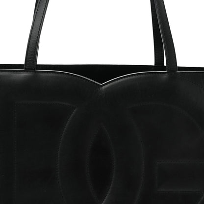 Dolce & Gabbana Calfskin Medium DG Logo Shopper Tote Black 7 of 12