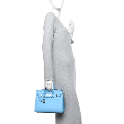 Hermes Epsom Birkin Sellier 25 Celeste 2 of 10