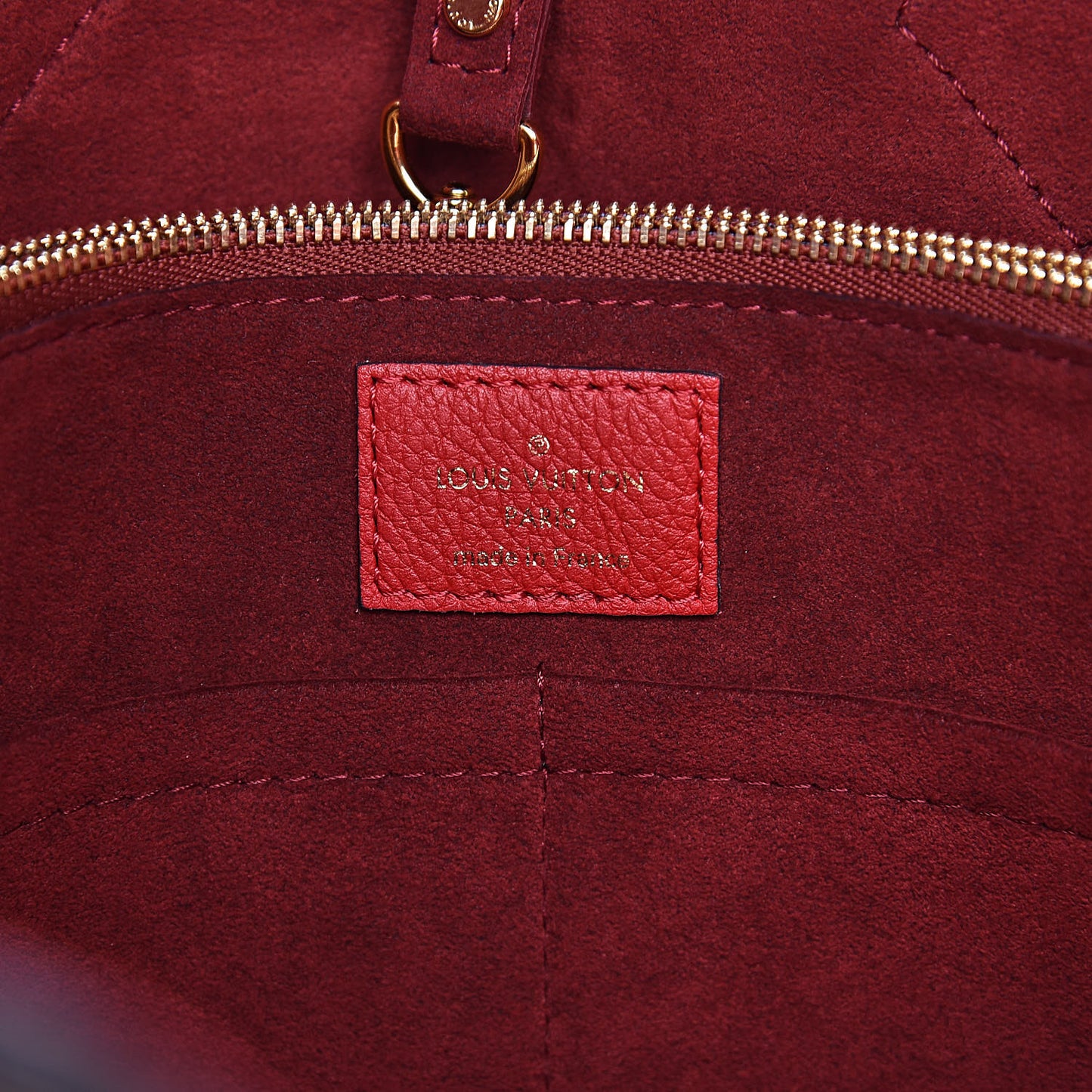 Calfskin Monogram Kimono Tote PM Cherry