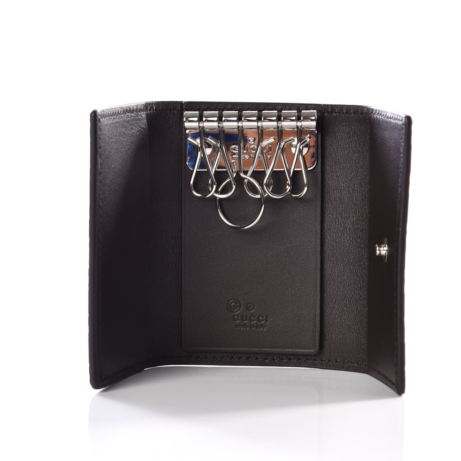 Gucci Microguccissima 6 Key Holder Case Black 4 of 8