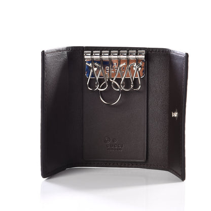 Gucci Microguccissima 6 Key Holder Case Black 4 of 8