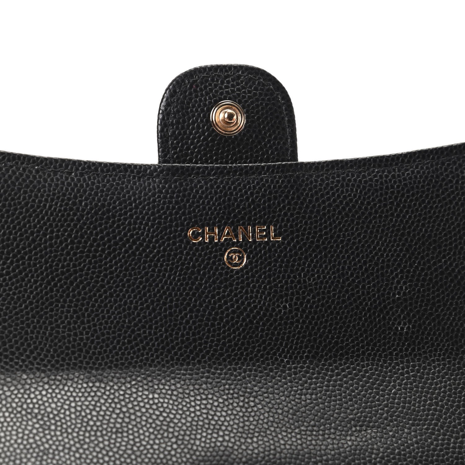 Chanel Caviar Quilted Medium Flap Wallet Black 6 of 8