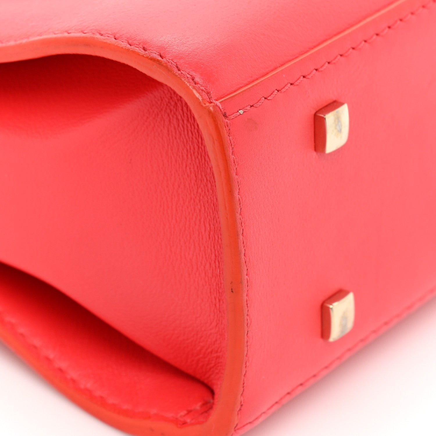 Delvaux Calfskin Mini Tempete Satchel Red 14 of 18