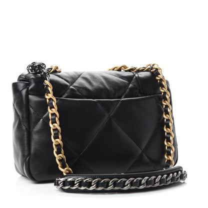 Chanel Lambskin Quilted Medium Chanel 19 Flap Black 3 of 11