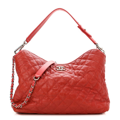 Chanel Caviar Quilted French Riviera Hobo Rouge 1 of 17