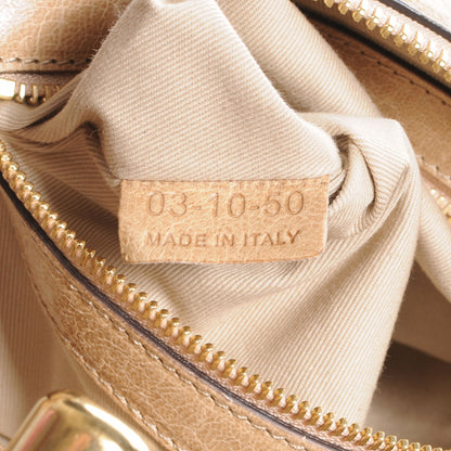 Chloe Leather Heloise Satchel Beige 7 of 8