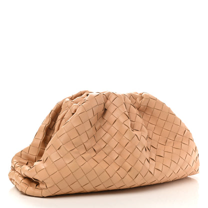 Bottega Veneta Nappa Maxi Intrecciato The Pouch Oversized Clutch Almond 3 of 10