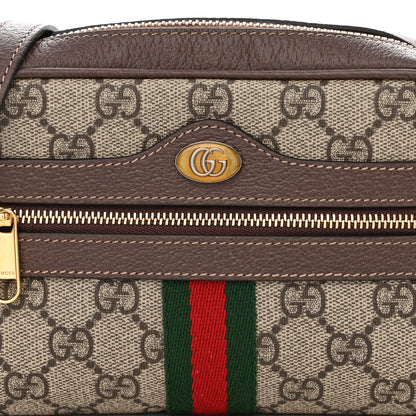 Gucci GG Supreme Monogram Web Mini Ophidia Shoulder Bag Brown 8 of 10