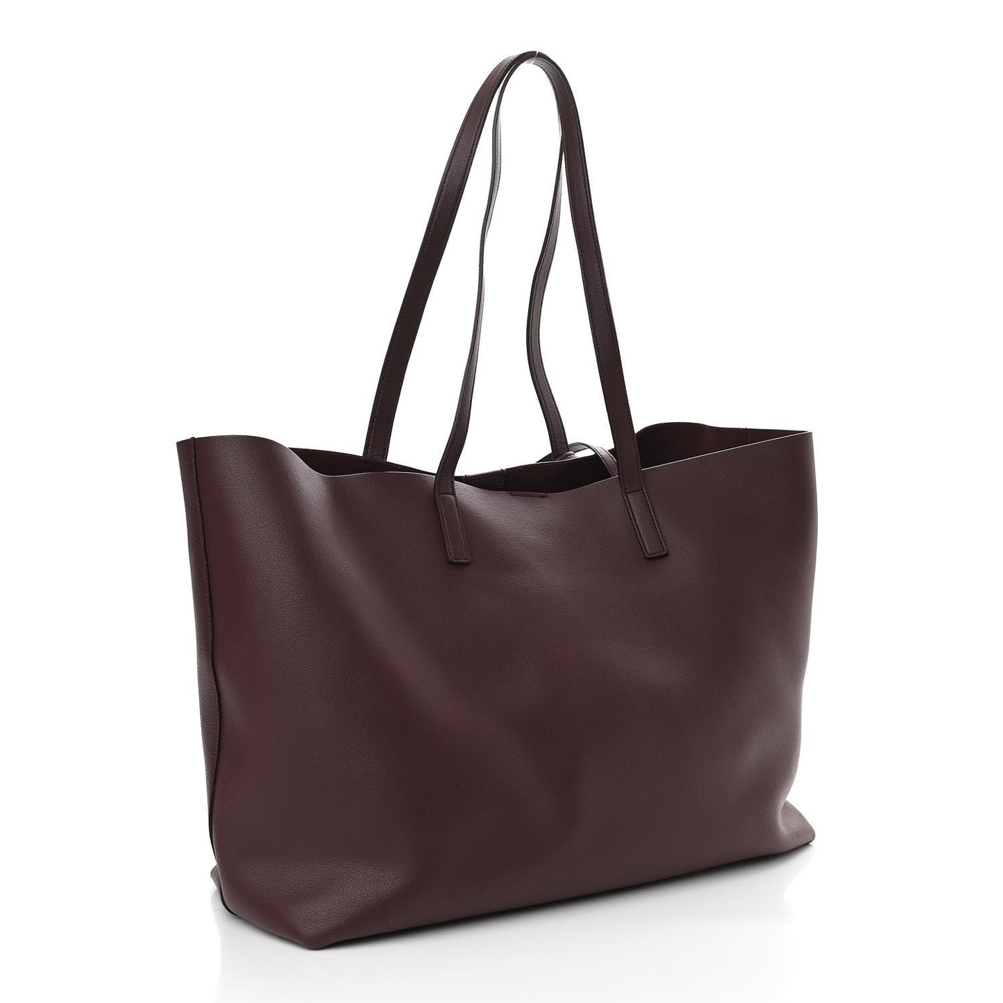Calfskin Large Shopping Tote Old Bordeaux