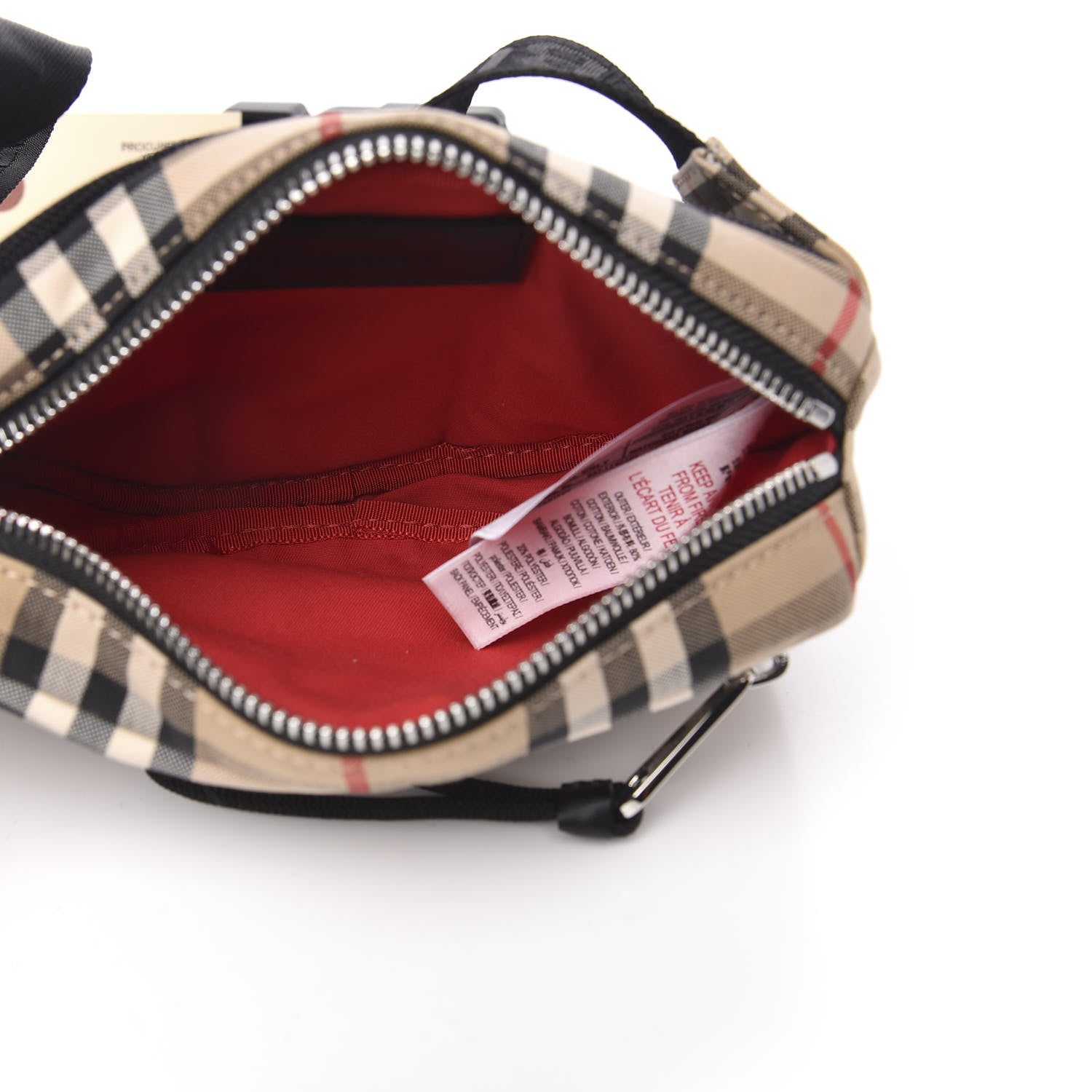 Burberry Nylon Vintage Check Small Cannon Bum Bag Archive Beige 5 of 8