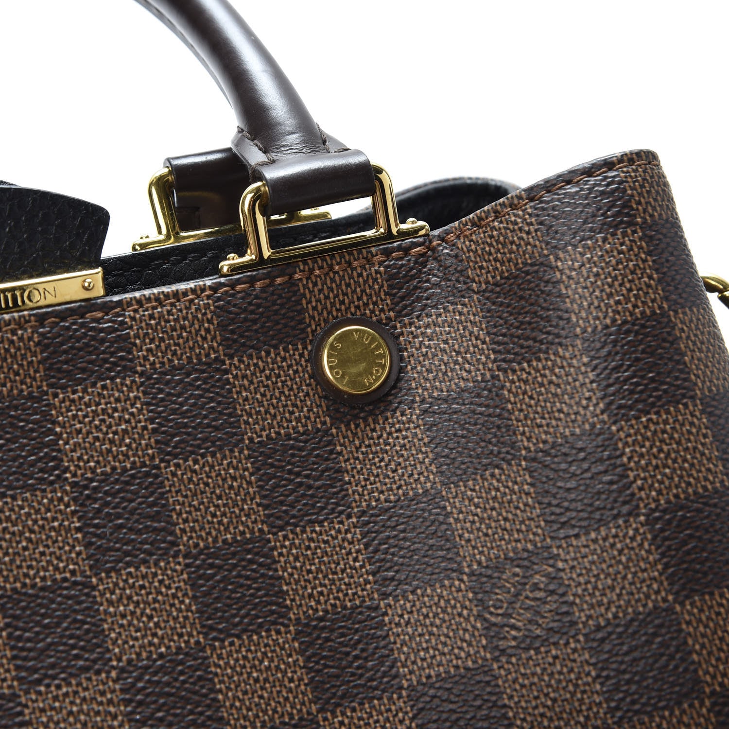 Louis Vuitton Damier Ebene Cuir Taurillon Brittany Black 7 of 11