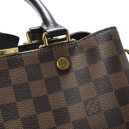 Louis Vuitton Damier Ebene Cuir Taurillon Brittany Black 7 of 11