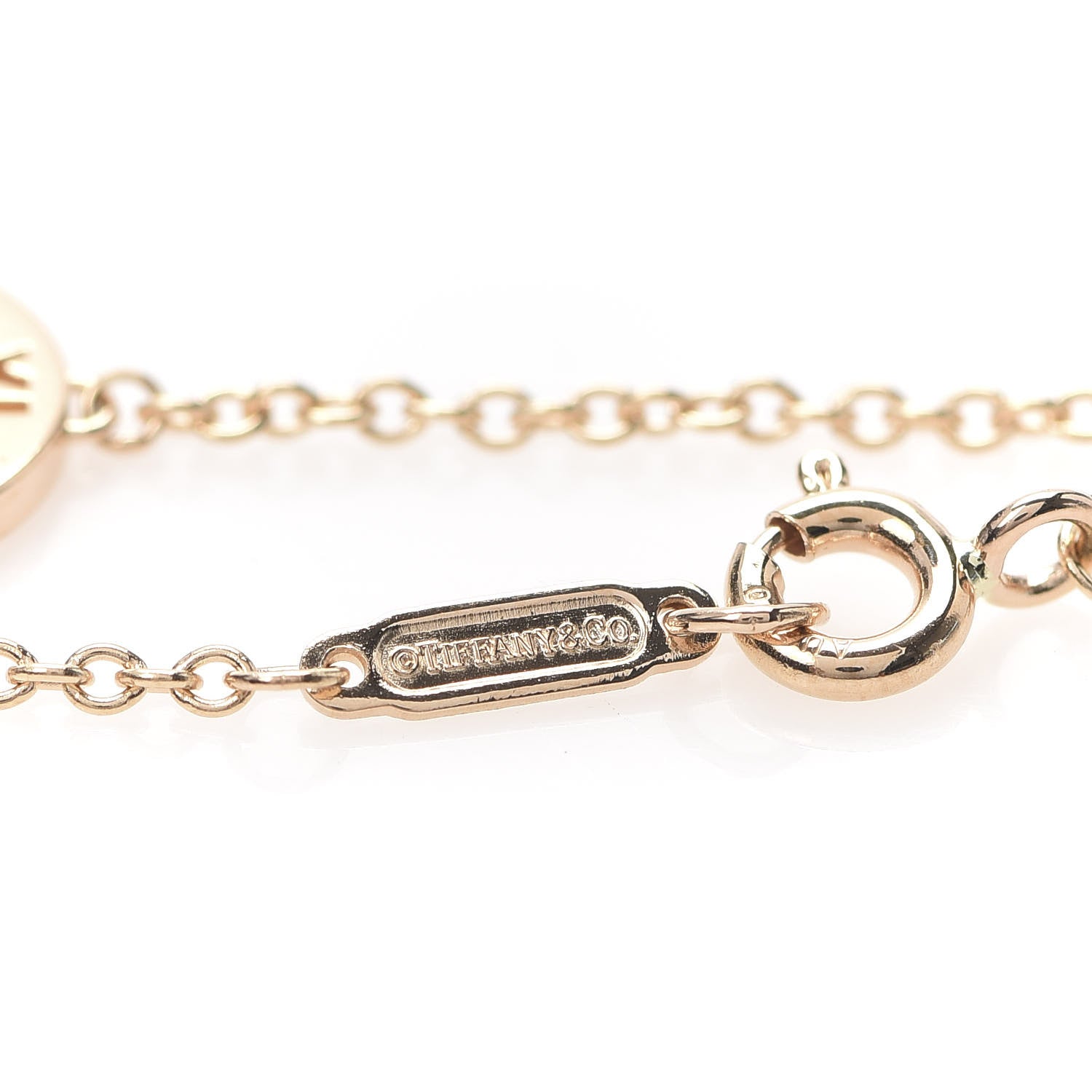 Tiffany 18K Rose Gold Diamond Atlas Pierced Bracelet 4 of 5