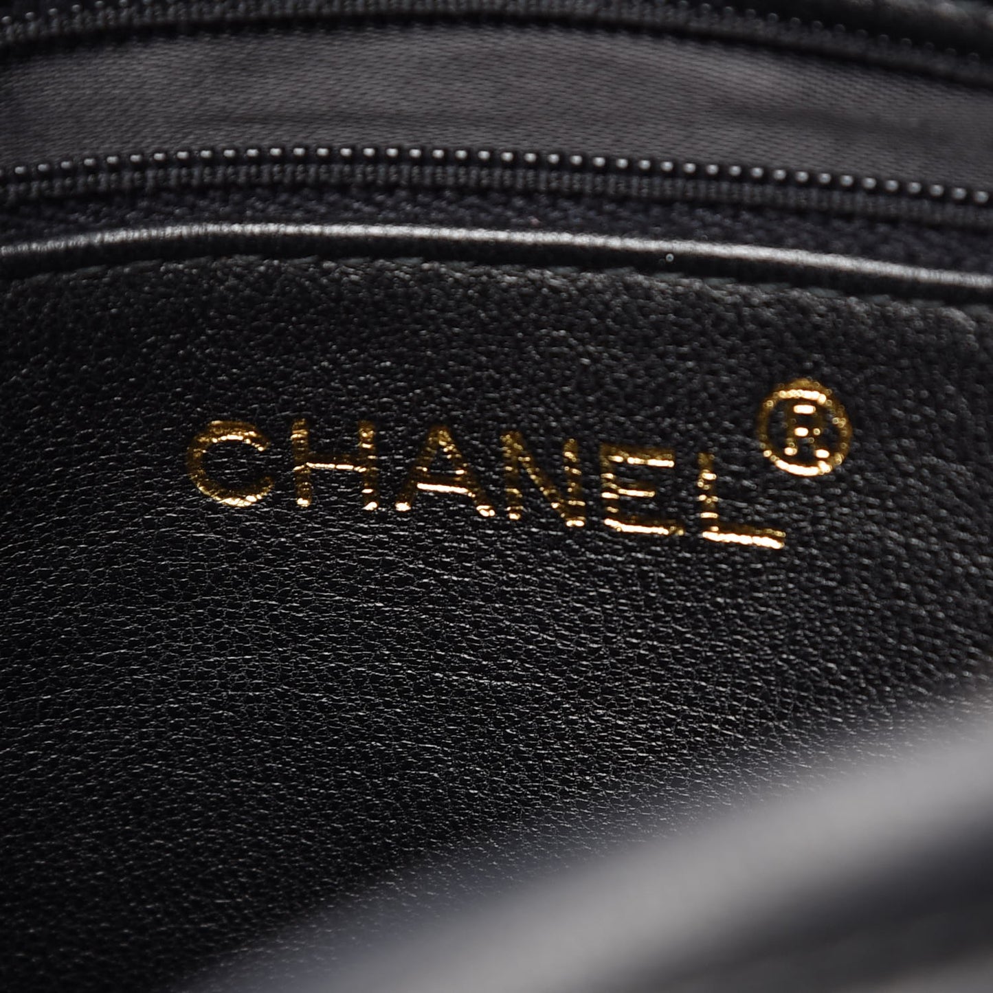 Lambskin Quilted CC Tassel Camera Case Black