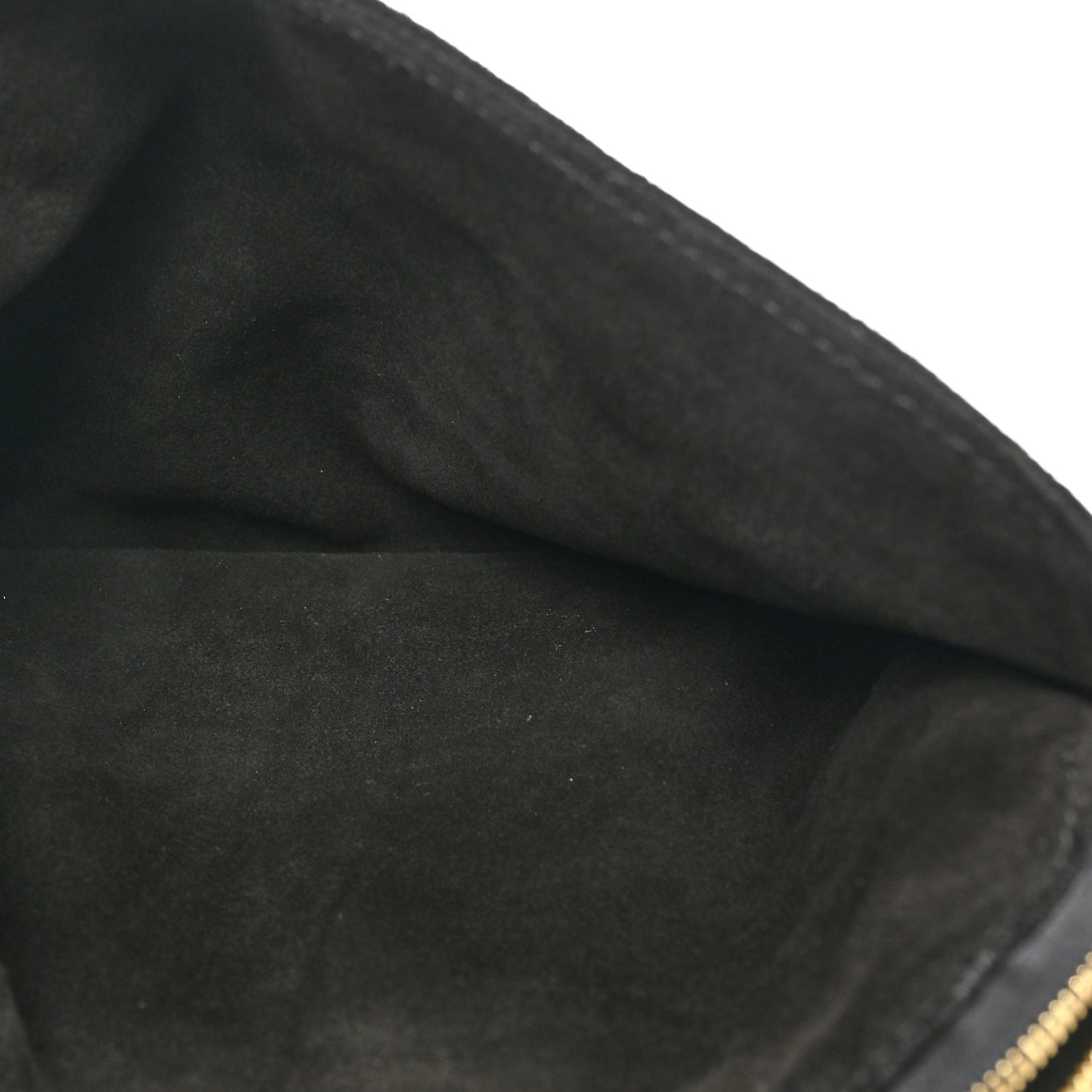 Suede Horsehair Tassel Wristlet Black