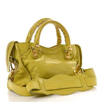 Balenciaga Agneau Giant 12 Gold Hardware Mini City Jaune Poussin 2 of 11